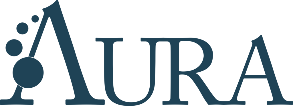 aura soluÇÕes logo azul